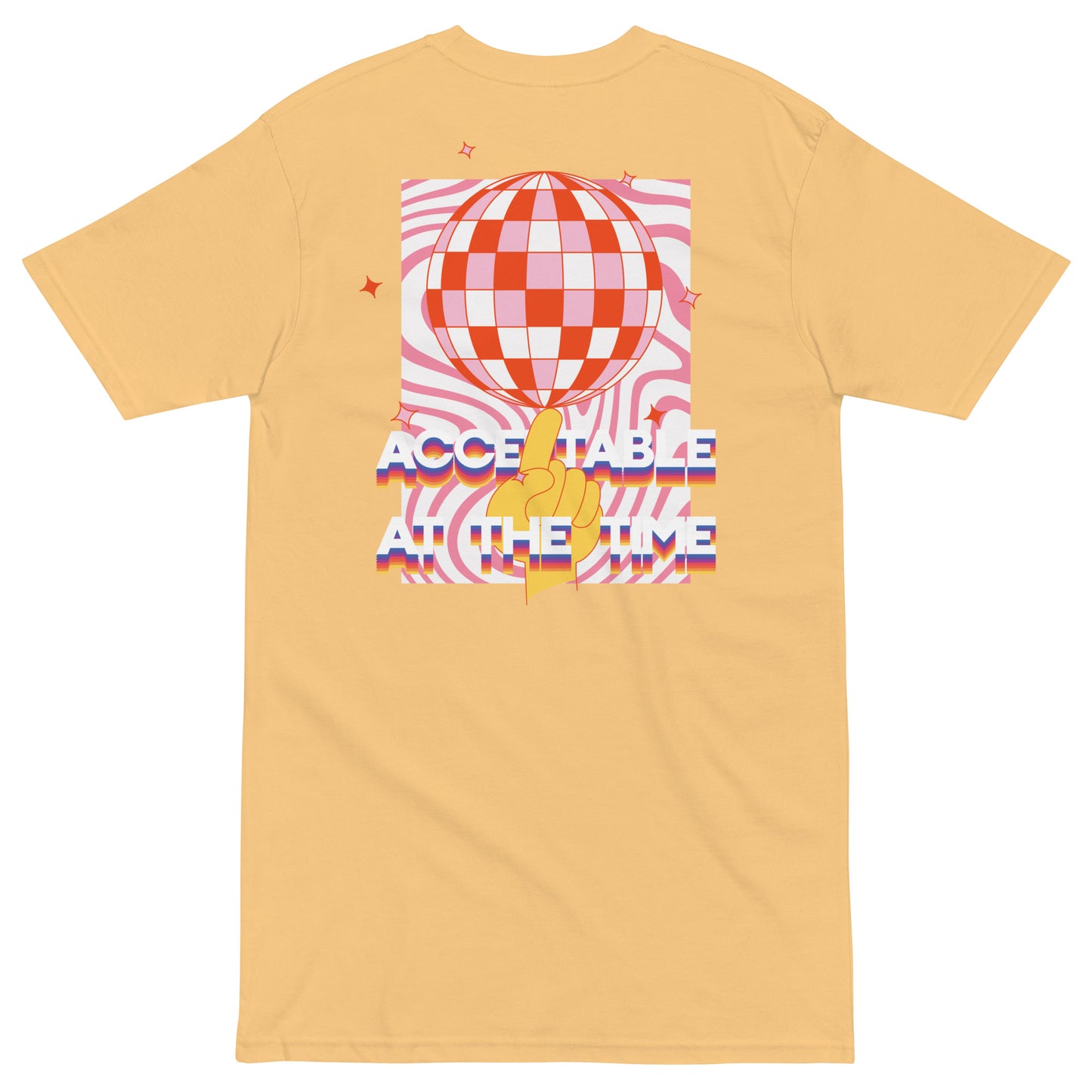 Acceptable At The Time DISCO! Cotton Embroidered Oversized T-Shirt