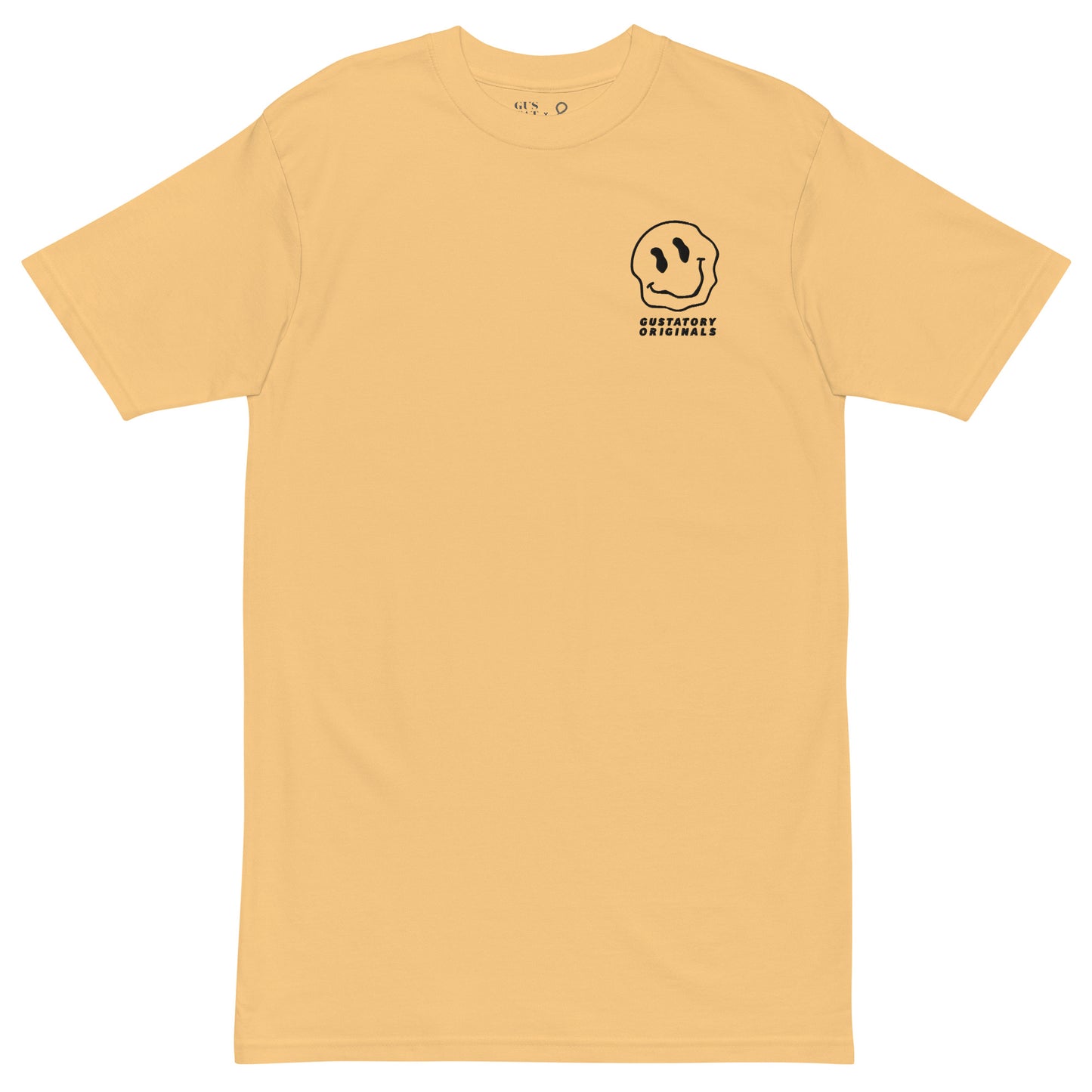 GUSTATORY Originals Have A Nice Day Heavy Cotton Embroidered T-Shirt