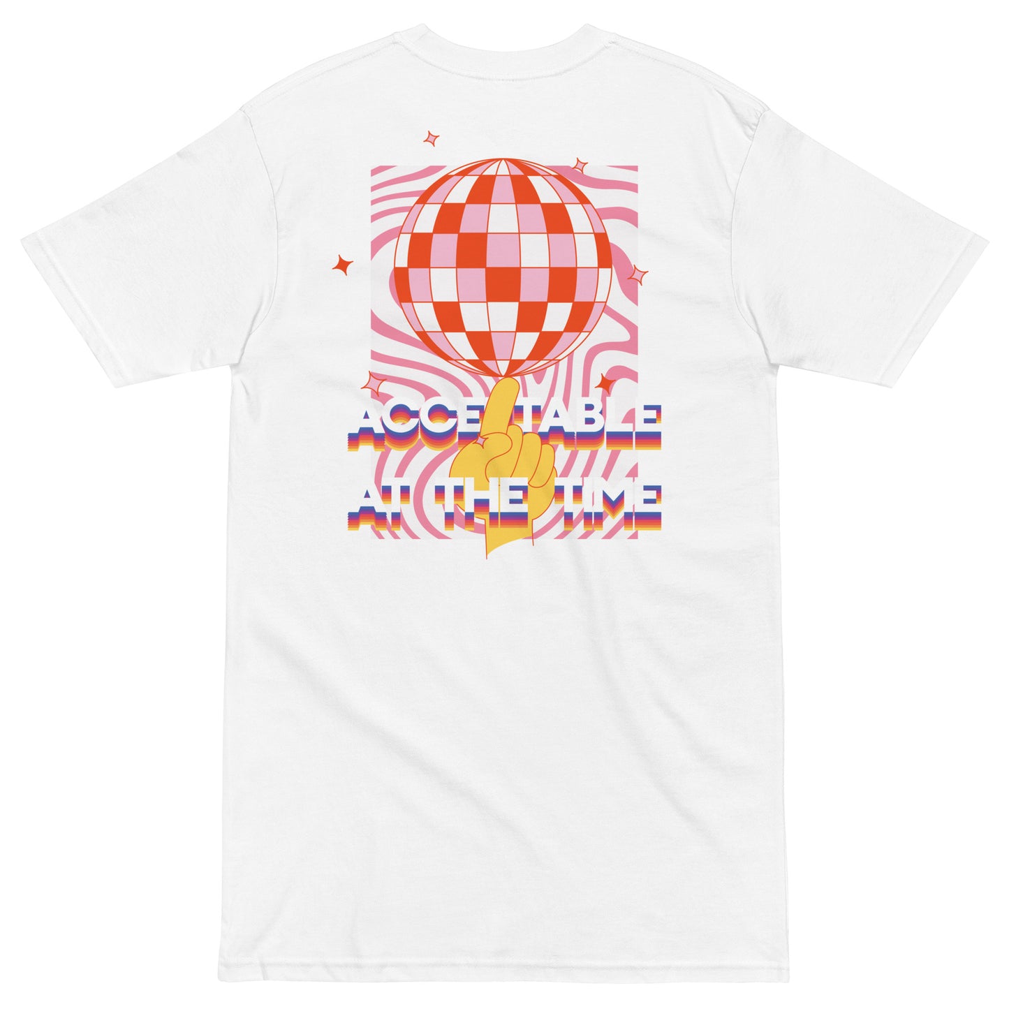 Acceptable At The Time DISCO! Cotton Embroidered Oversized T-Shirt