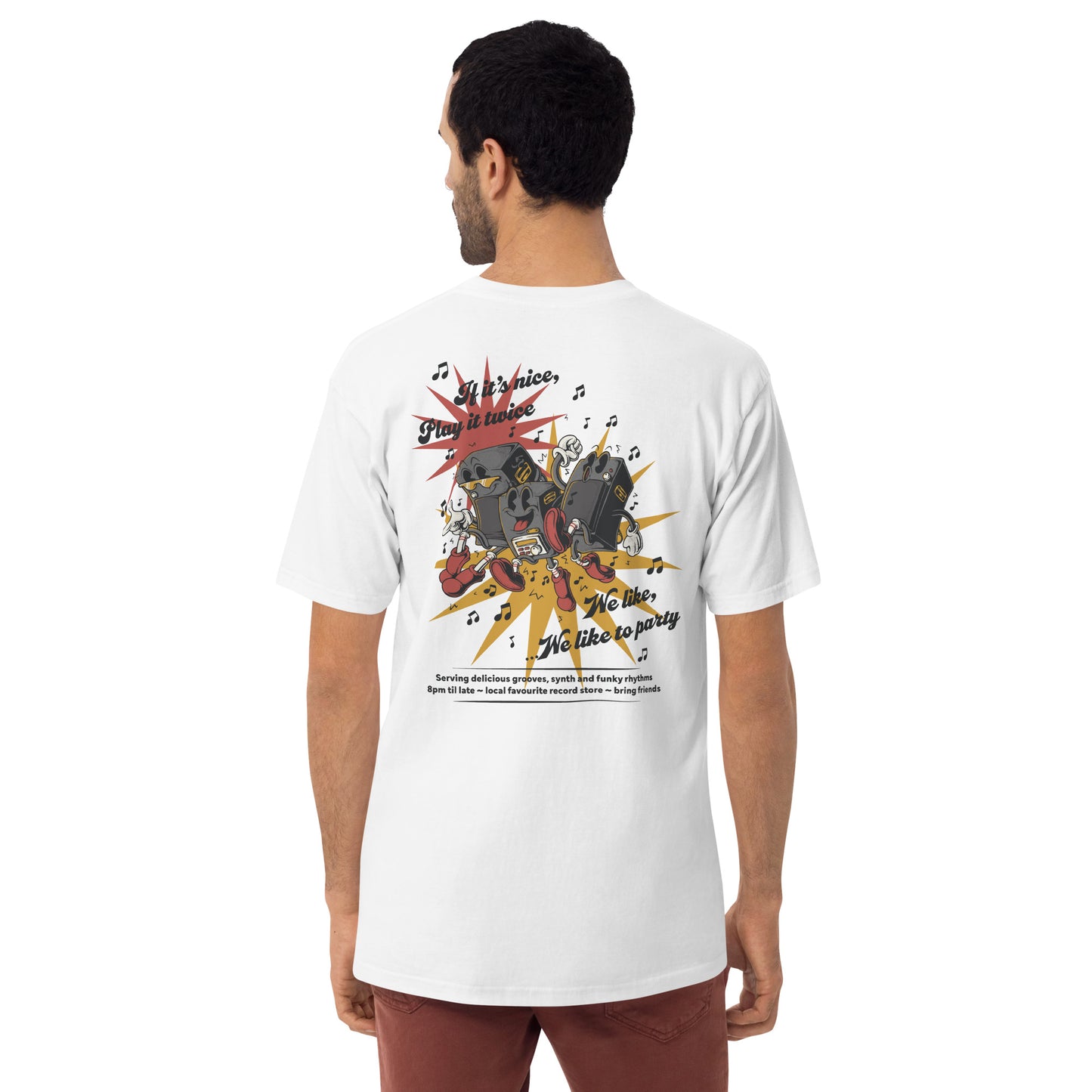 If It's Nice Play It Twice DISCO! Cotton Embroidered Oversized T-Shirt