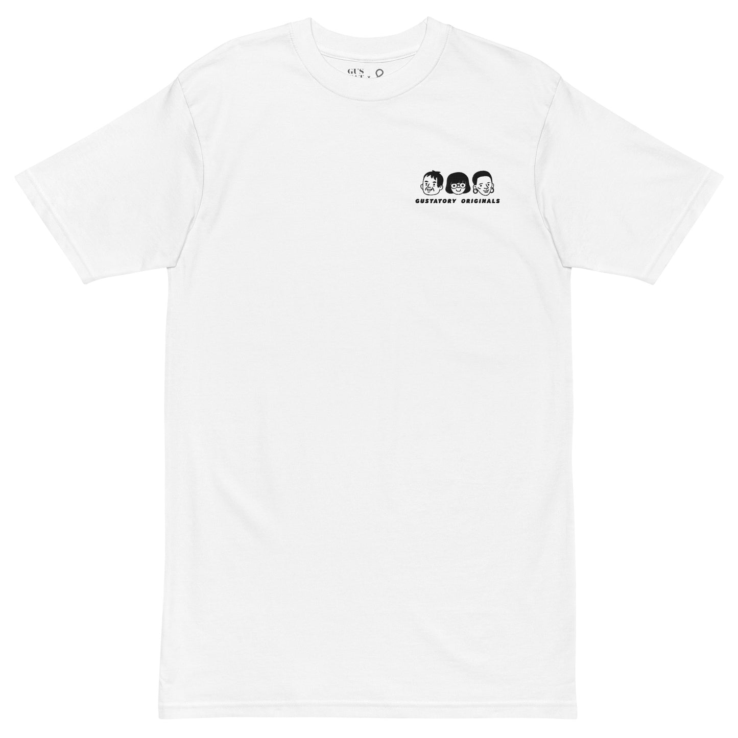 GUSTATORY Originals Because No Good Day... Heavy Cotton Embroidered T-Shirt