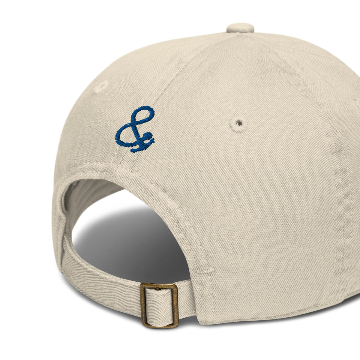 Shark Gone Swimming In The Wild Organic Cotton Embroidered Baseball Cap