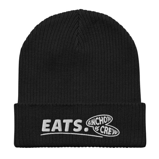 ANCHOR & CREW Eats. Alpha Organic Cotton Embroidered Beanie