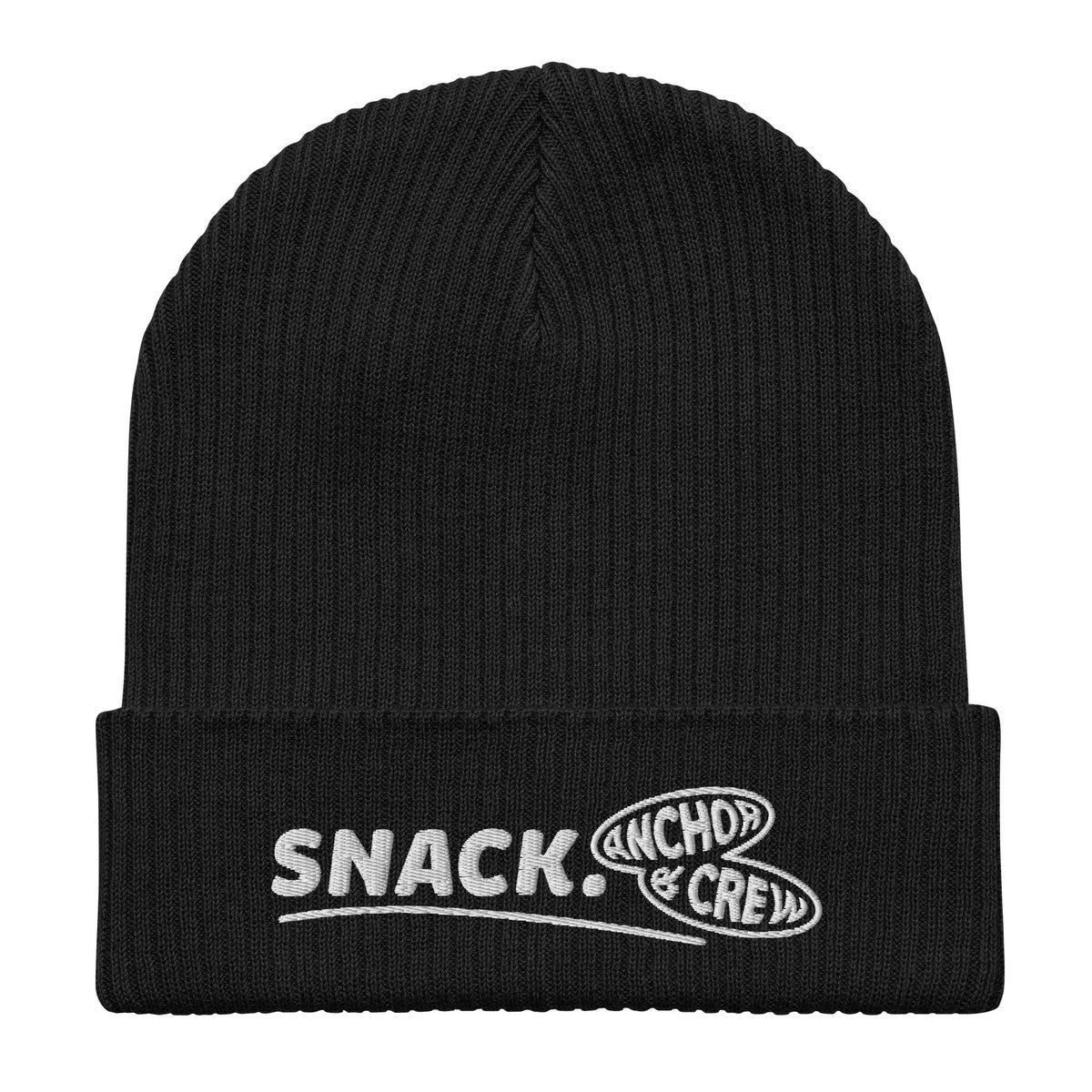 ANCHOR & CREW Snack. Alpha Organic Cotton Embroidered Beanie