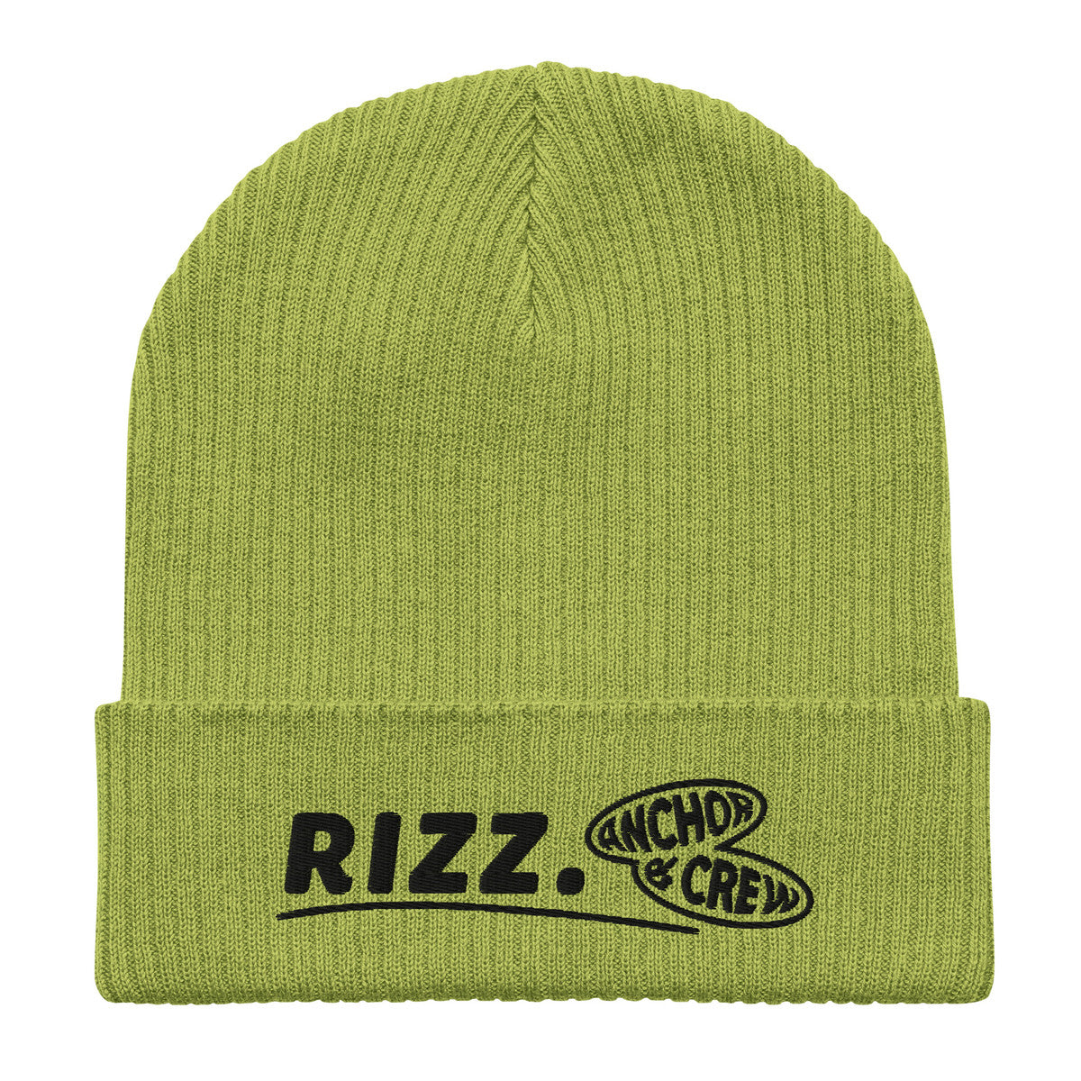 ANCHOR & CREW Rizz. Alpha Organic Cotton Embroidered Beanie