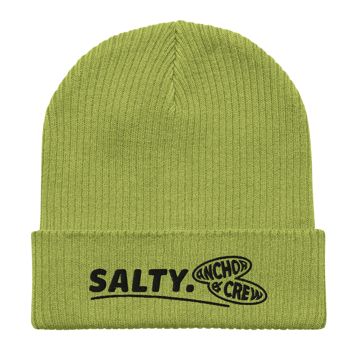 ANCHOR & CREW Salty. Alpha Organic Cotton Embroidered Beanie