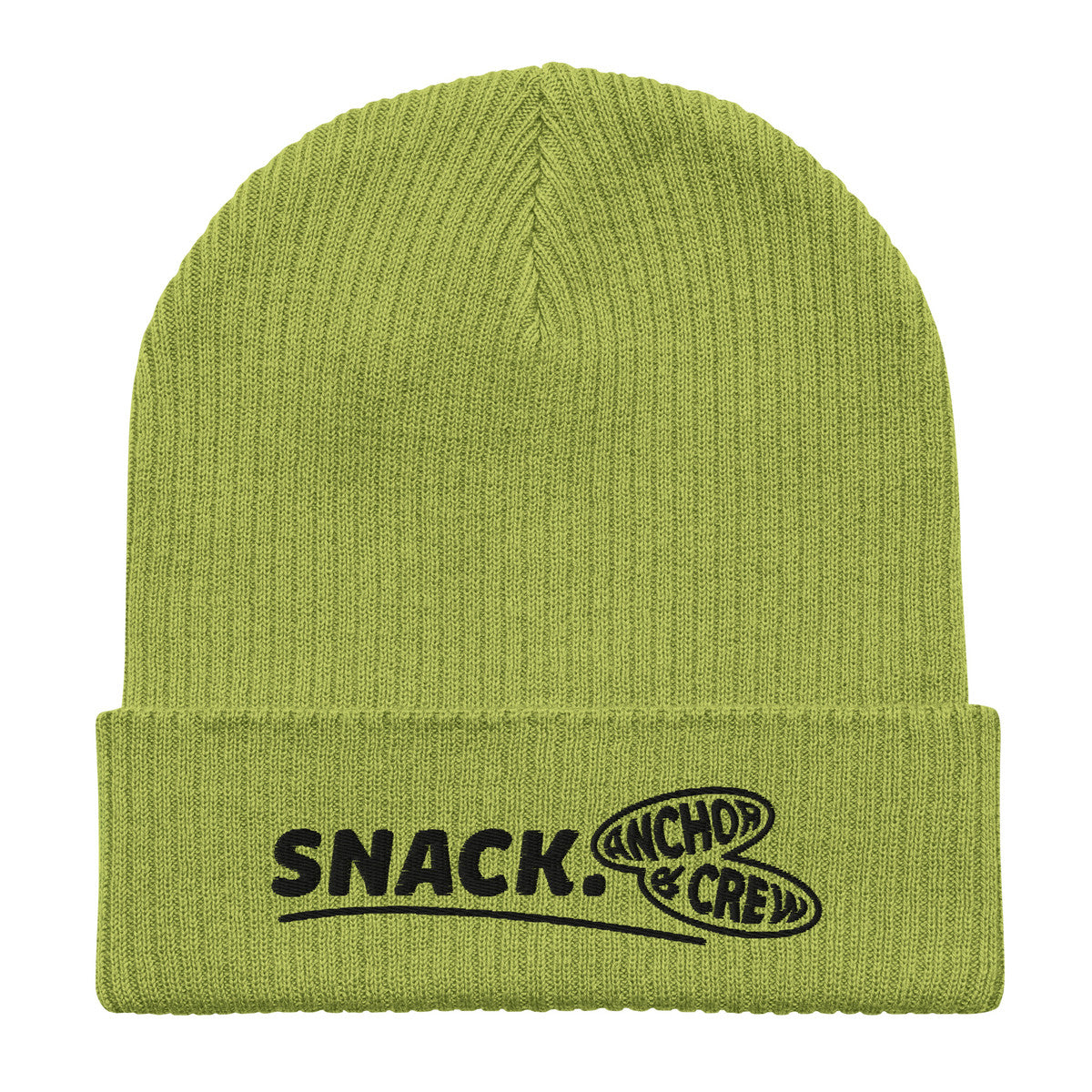 ANCHOR & CREW Snack. Alpha Organic Cotton Embroidered Beanie