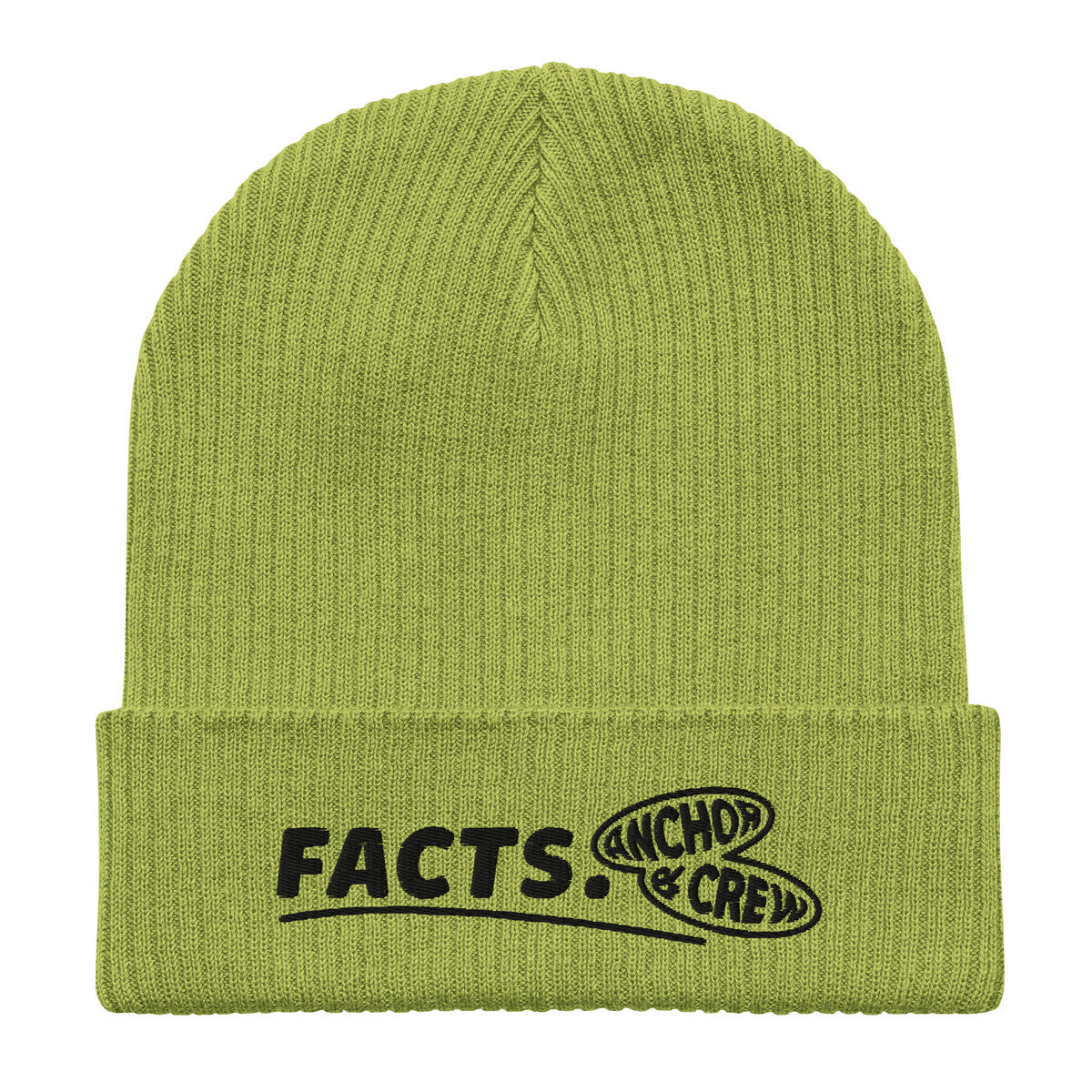 ANCHOR & CREW Facts GEN. Organic Cotton Embroidered Beanie
