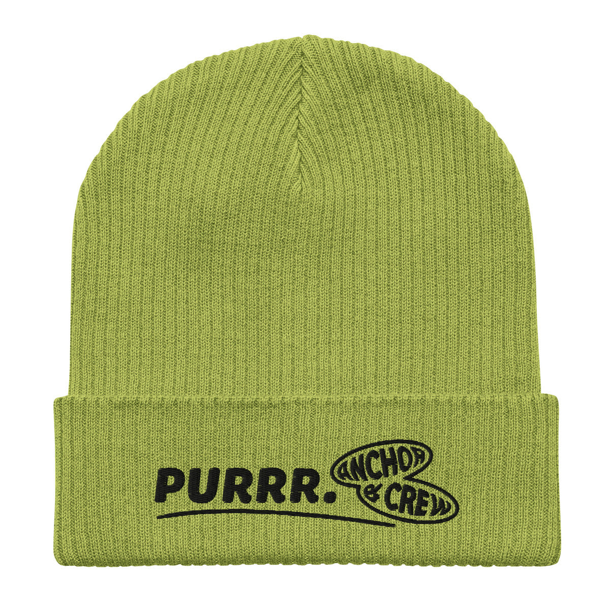ANCHOR & CREW Purrr GEN. Organic Cotton Embroidered Beanie 