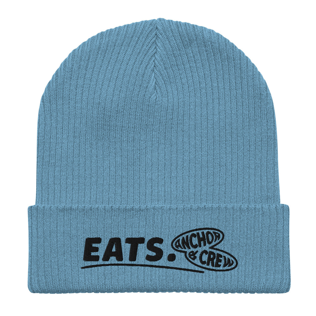 ANCHOR & CREW Eats. Alpha Organic Cotton Embroidered Beanie