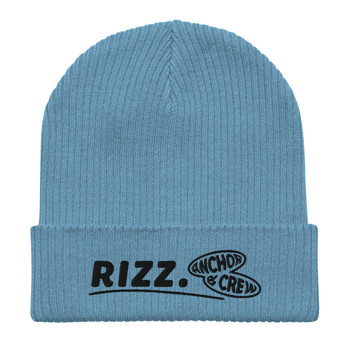ANCHOR & CREW Rizz. Alpha Organic Cotton Embroidered Beanie