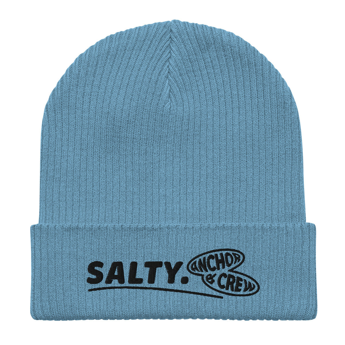 ANCHOR & CREW Salty. Alpha Organic Cotton Embroidered Beanie