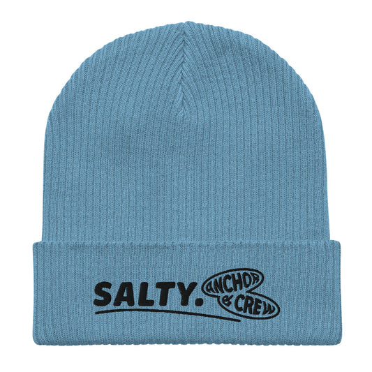 ANCHOR & CREW Salty. Alpha Organic Cotton Embroidered Beanie