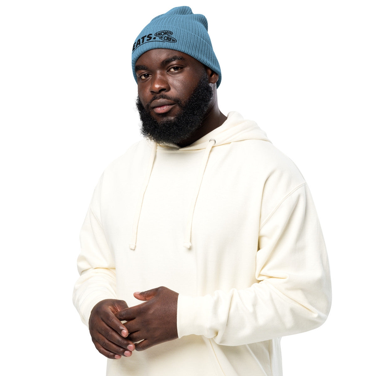 ANCHOR & CREW Eats. Alpha Organic Cotton Embroidered Beanie