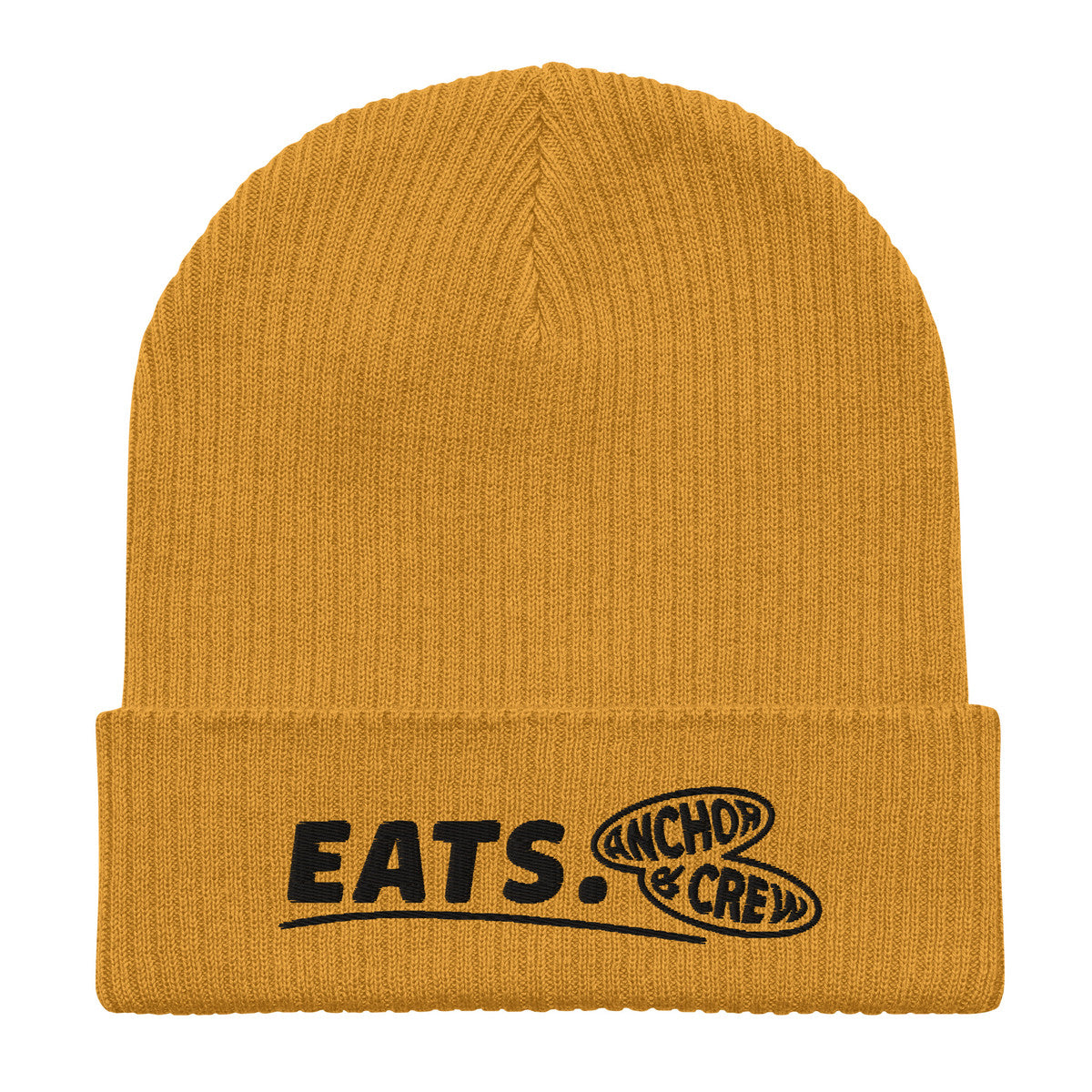 ANCHOR & CREW Eats. Alpha Organic Cotton Embroidered Beanie