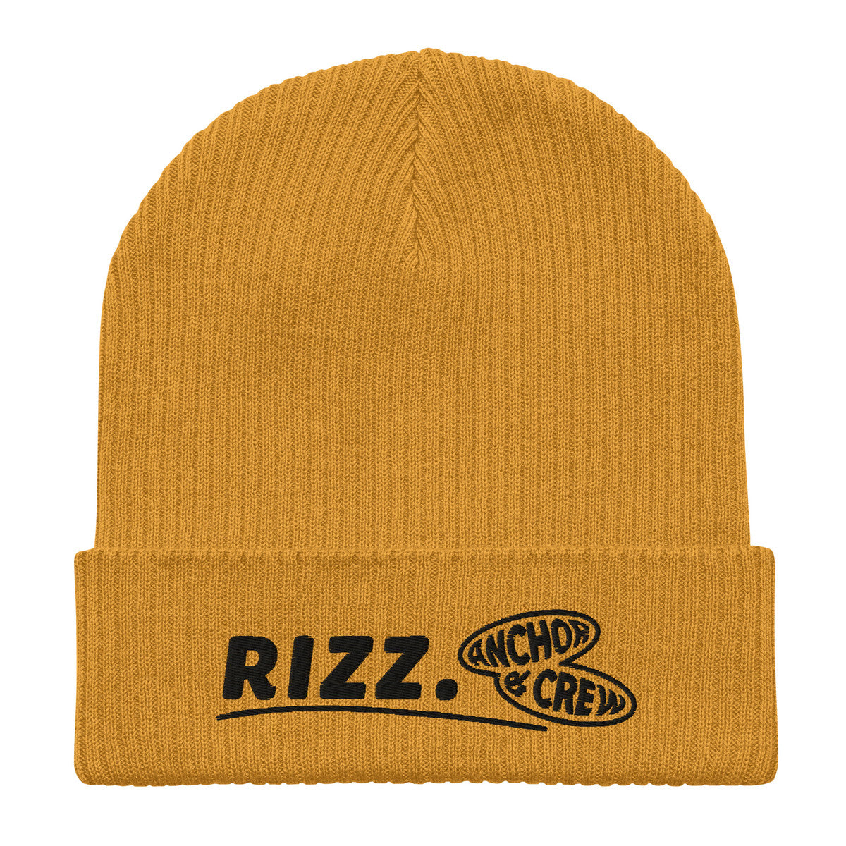 ANCHOR & CREW Rizz. Alpha Organic Cotton Embroidered Beanie
