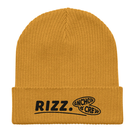 ANCHOR & CREW Rizz. Alpha Organic Cotton Embroidered Beanie