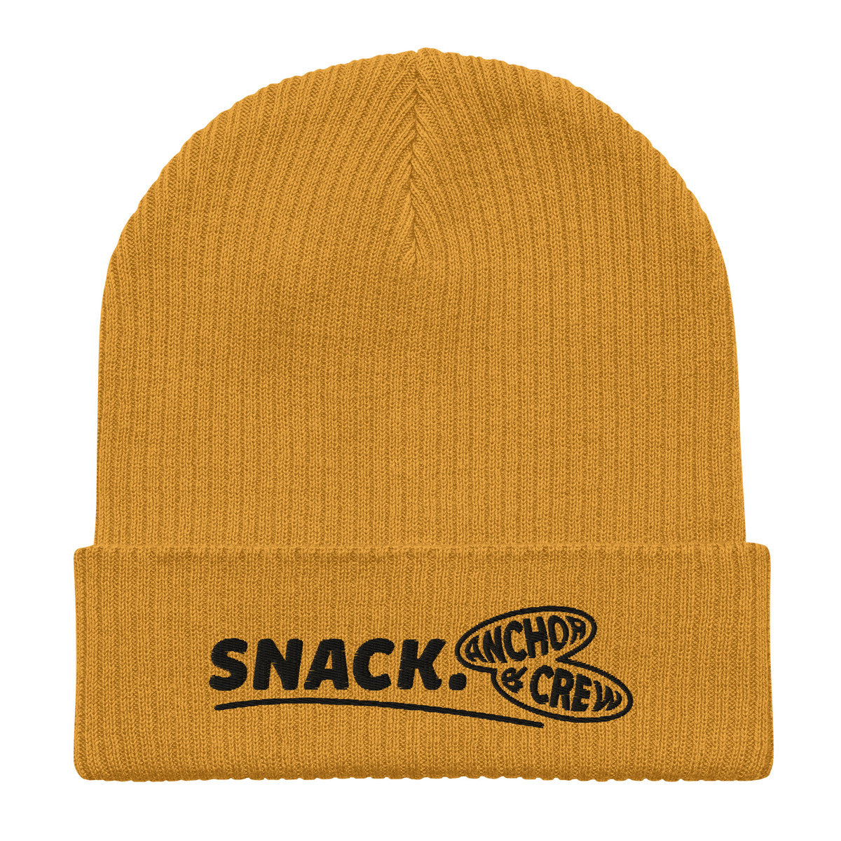ANCHOR & CREW Snack. Alpha Organic Cotton Embroidered Beanie