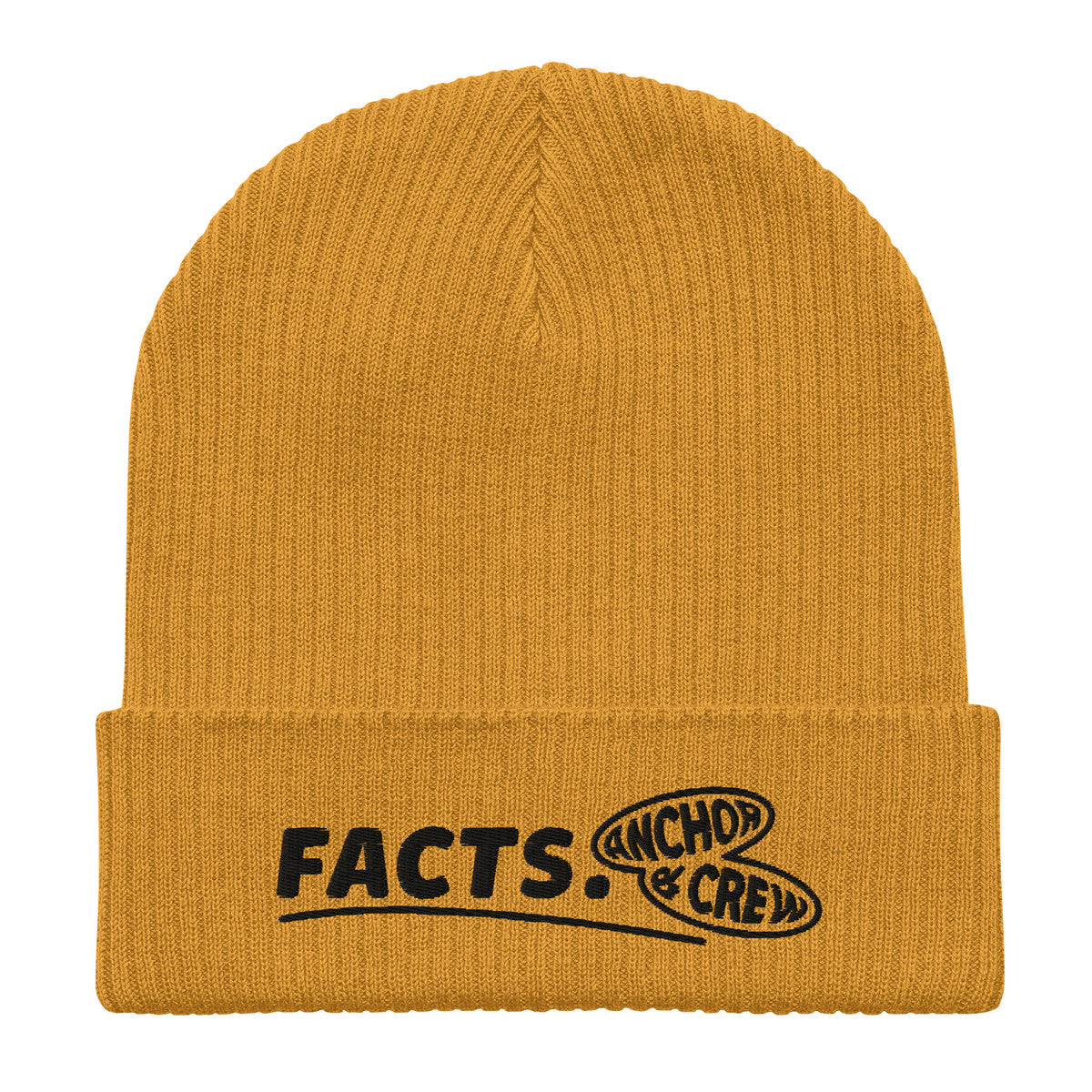 ANCHOR & CREW Facts GEN. Organic Cotton Embroidered Beanie