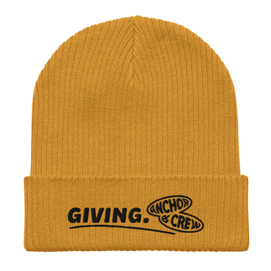 ANCHOR & CREW Giving GEN. Organic Cotton Embroidered Beanie