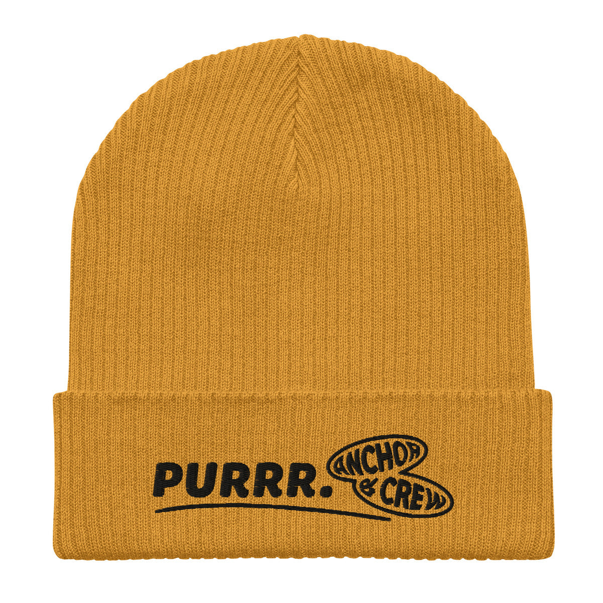 ANCHOR & CREW Purrr GEN. Organic Cotton Embroidered Beanie 