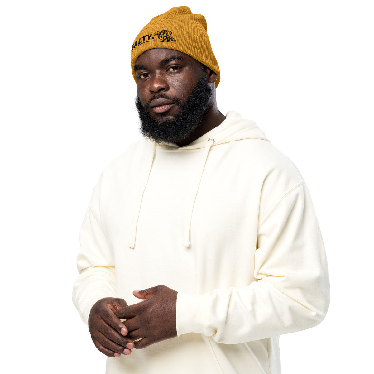 ANCHOR & CREW Salty. Alpha Organic Cotton Embroidered Beanie