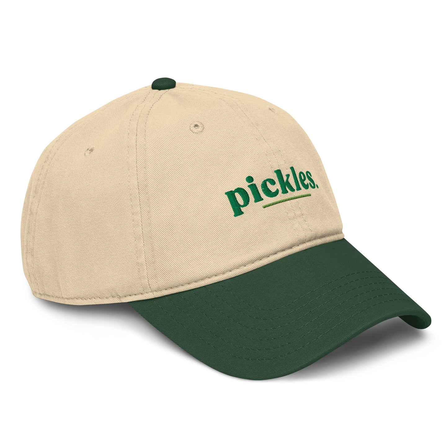 Pickles Slogan Cotton Embroidered Cap