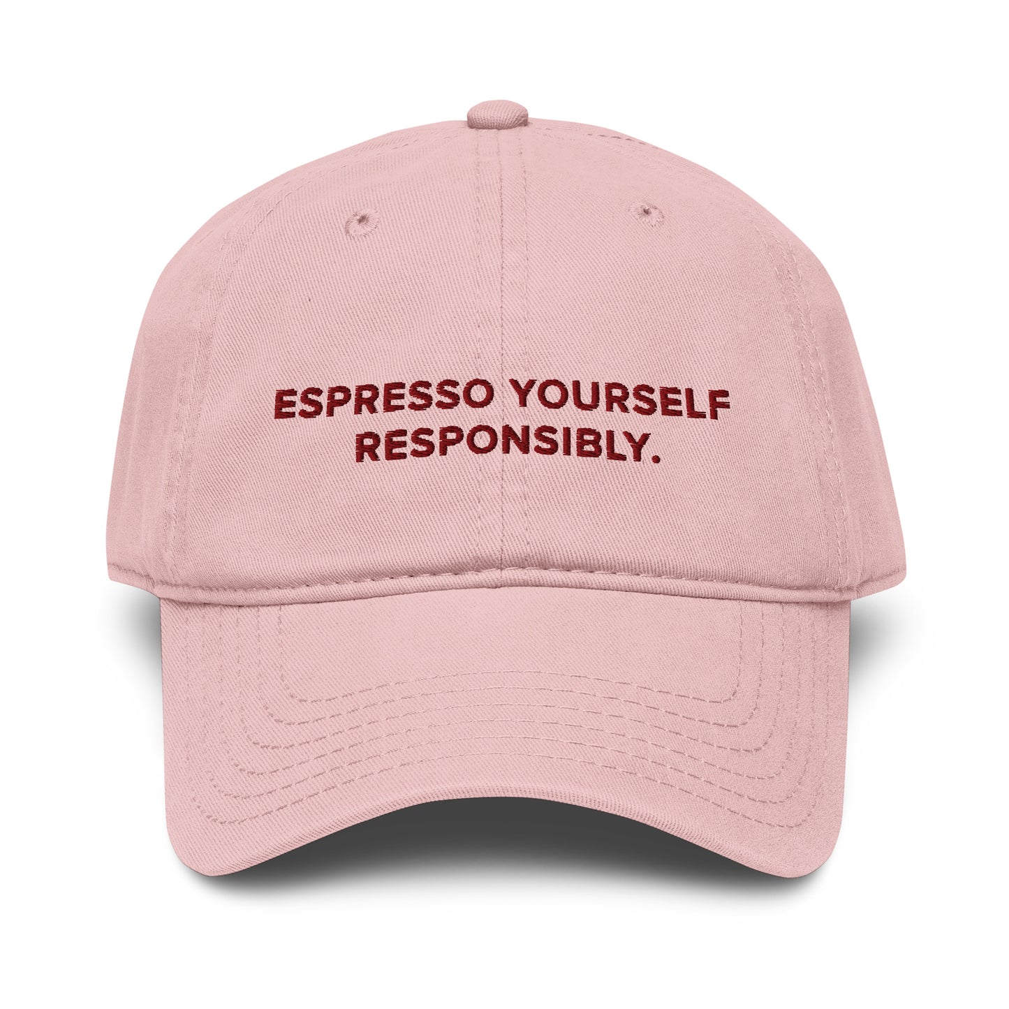 GUSTATORY Espresso Yourself Responsibly. Cotton Embroidered Cap