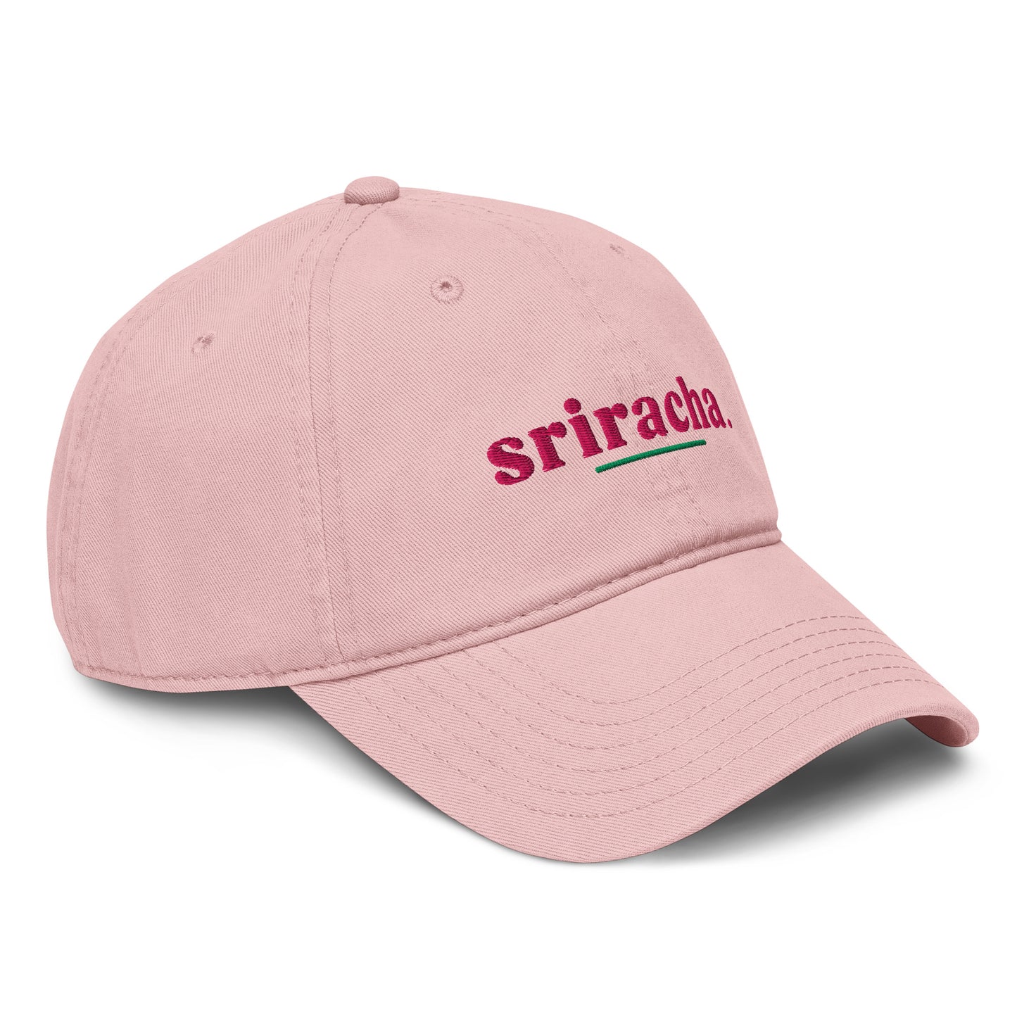 Sriracha Slogan Cotton Embroidered Cap
