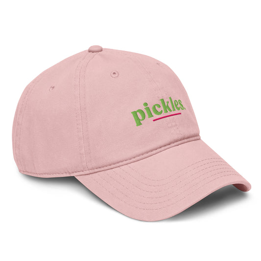 Pickles Slogan Cotton Embroidered Cap