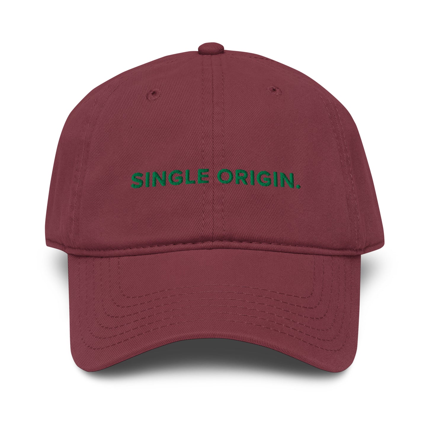 GUSTATORY Single Origin. Cotton Embroidered Cap