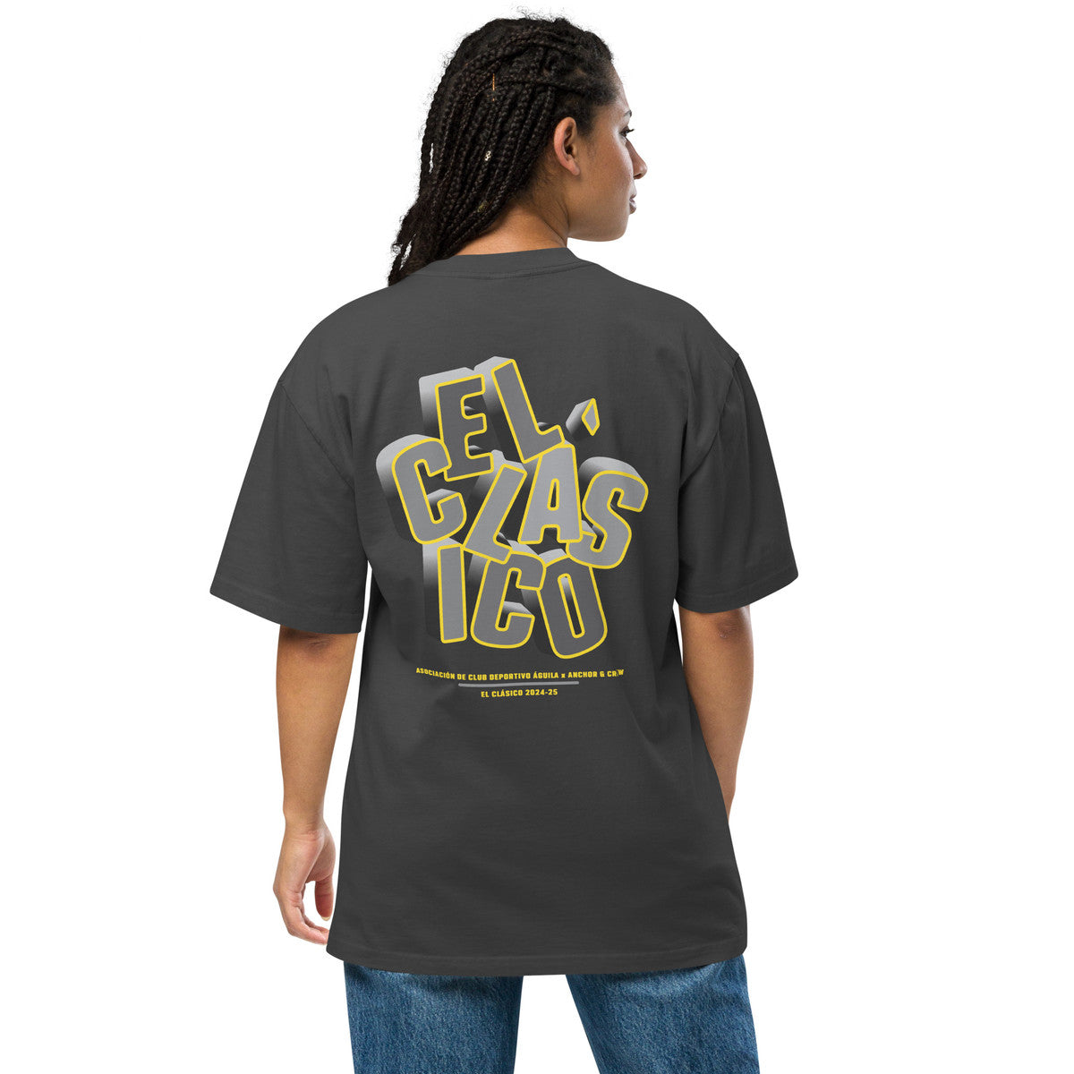ANCHOR & CREW C. D. Aguila El Clasico Football Oversized Cotton T-Shirt