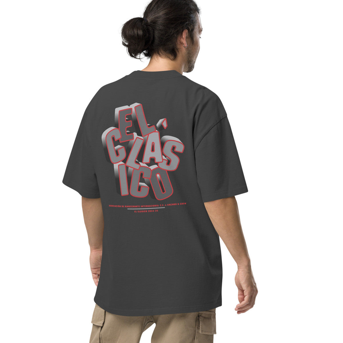 ANCHOR & CREW Rinoceronte C. F. El Clasico Football Oversized Cotton T-Shirt
