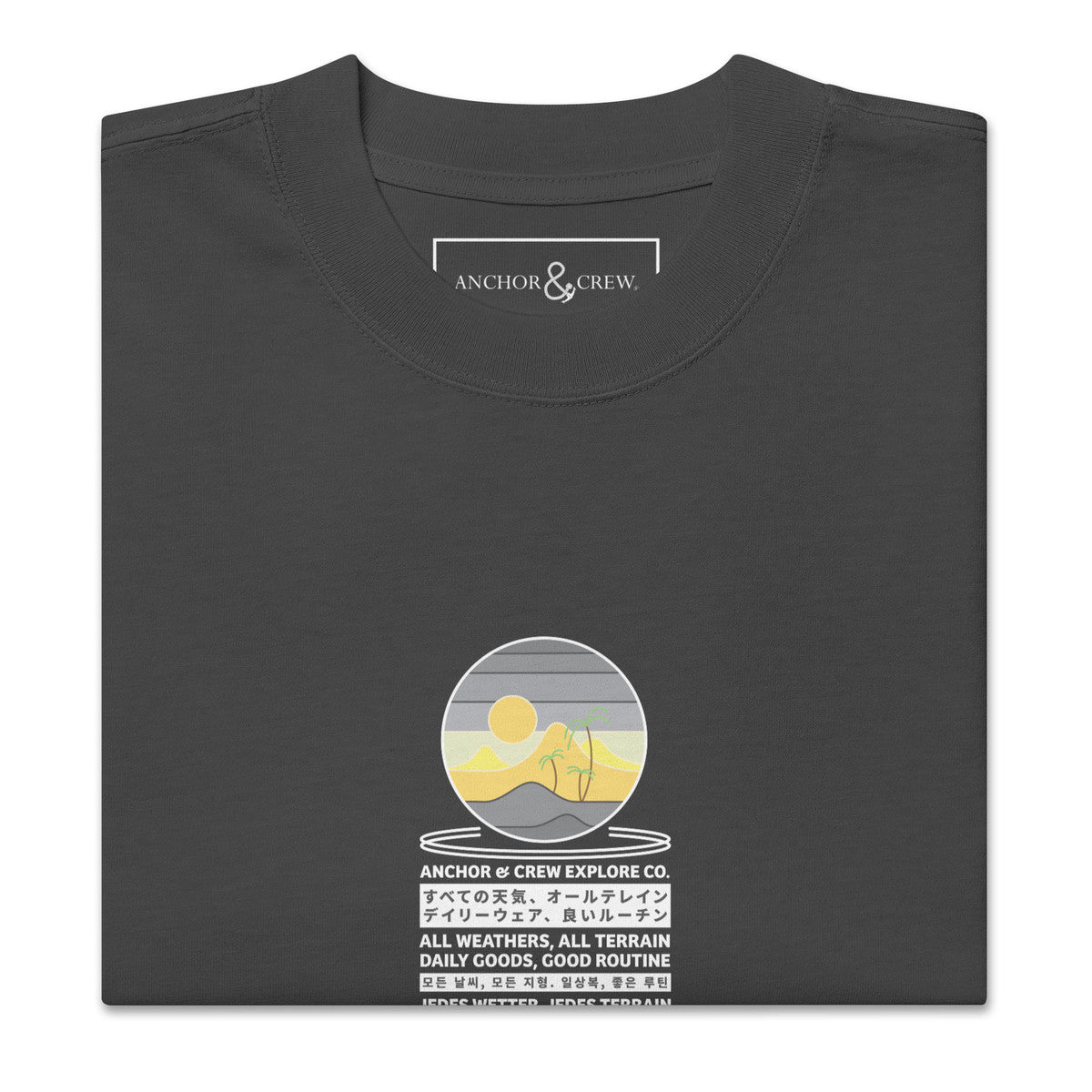 ANCHOR & CREW Desert Explore Co. Oversized Cotton T-Shirt 