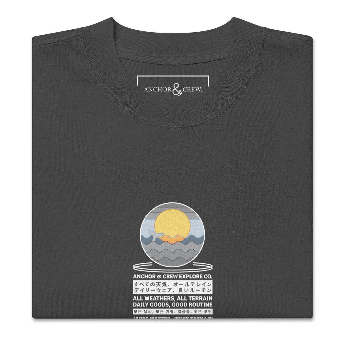 ANCHOR & CREW Ocean Drift Explore Co. Oversized Cotton T-Shirt