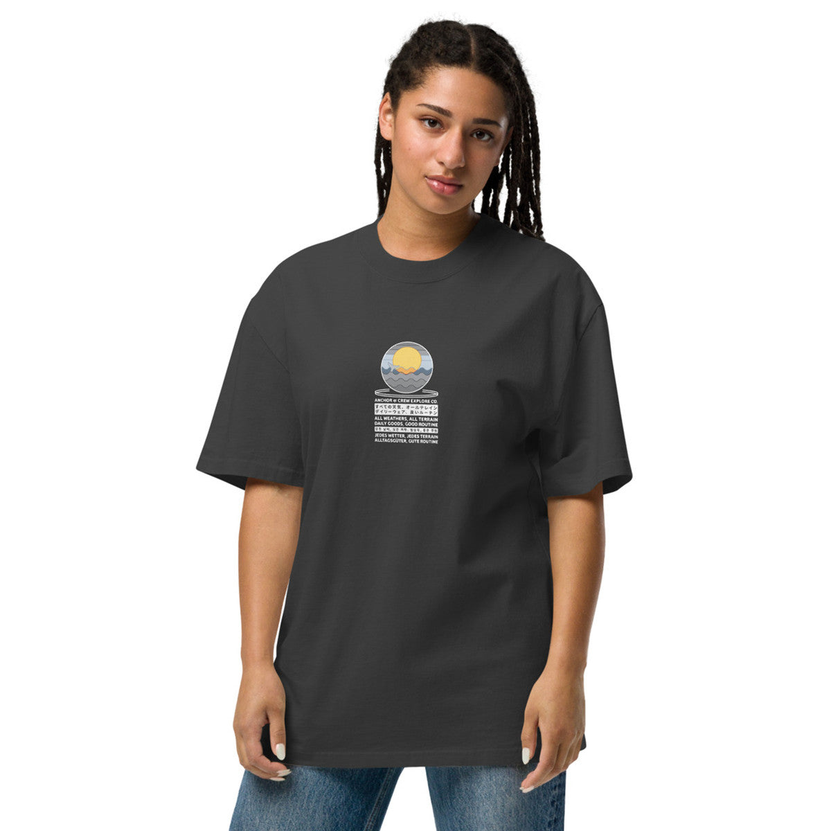 ANCHOR & CREW Ocean Drift Explore Co. Oversized Cotton T-Shirt