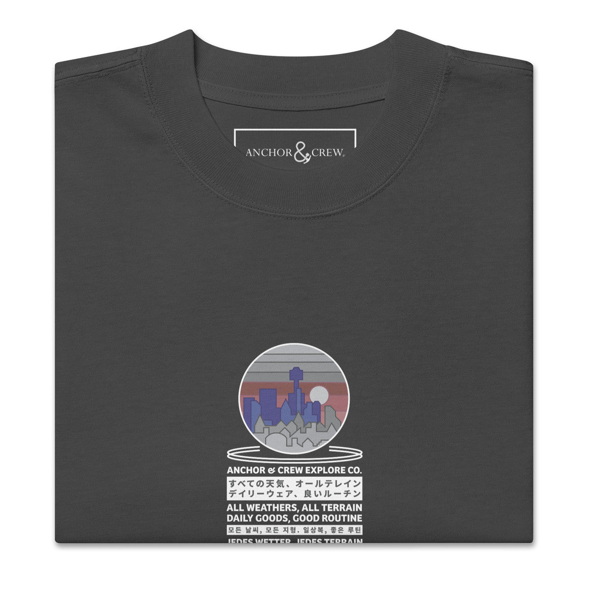 ANCHOR & CREW City Drive Explore Co. Oversized Cotton T-Shirt