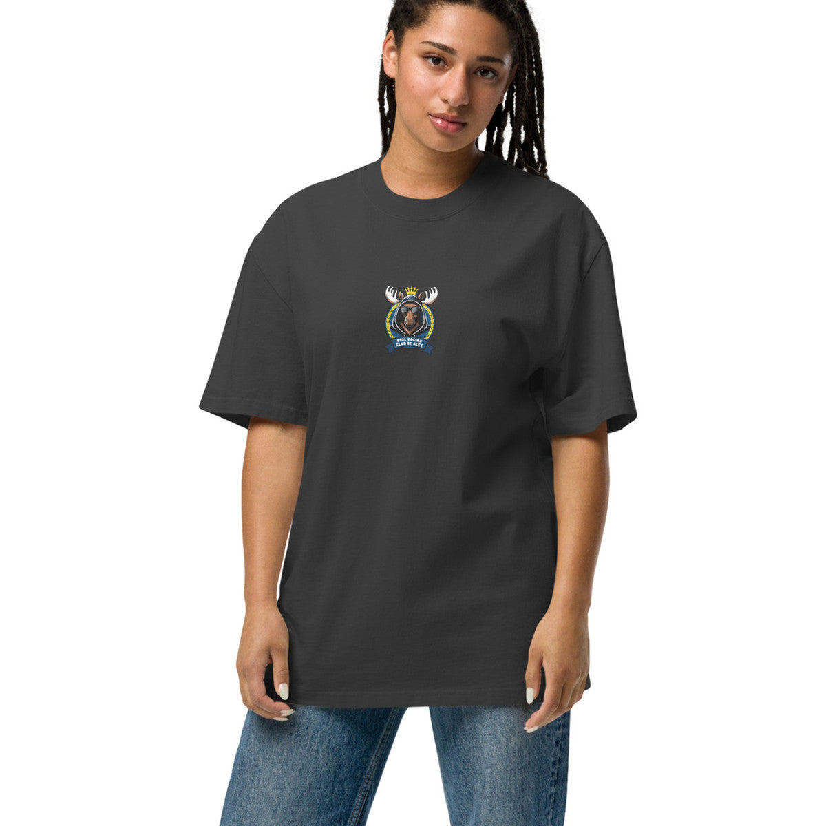 ANCHOR & CREW R. R. C. Alce El Clasico Football Oversized Cotton T-Shirt