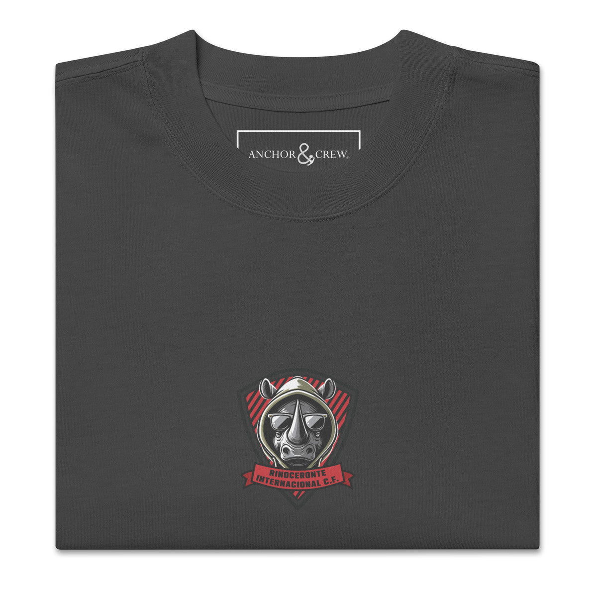 ANCHOR & CREW Rinoceronte C. F. El Clasico Football Oversized Cotton T-Shirt