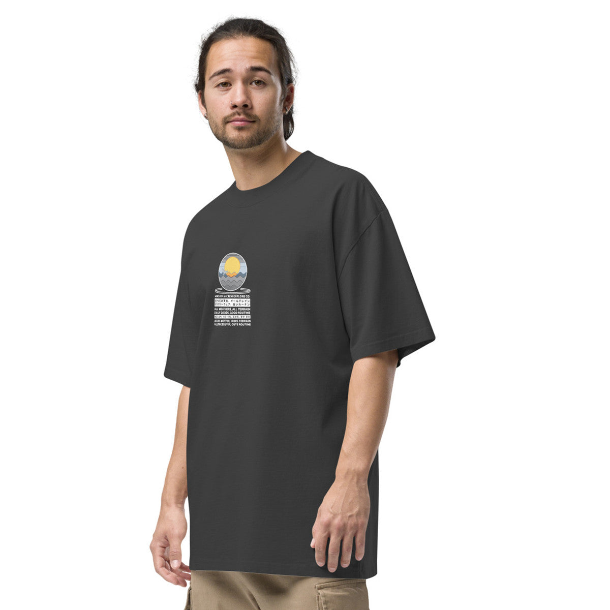 ANCHOR & CREW Ocean Drift Explore Co. Oversized Cotton T-Shirt