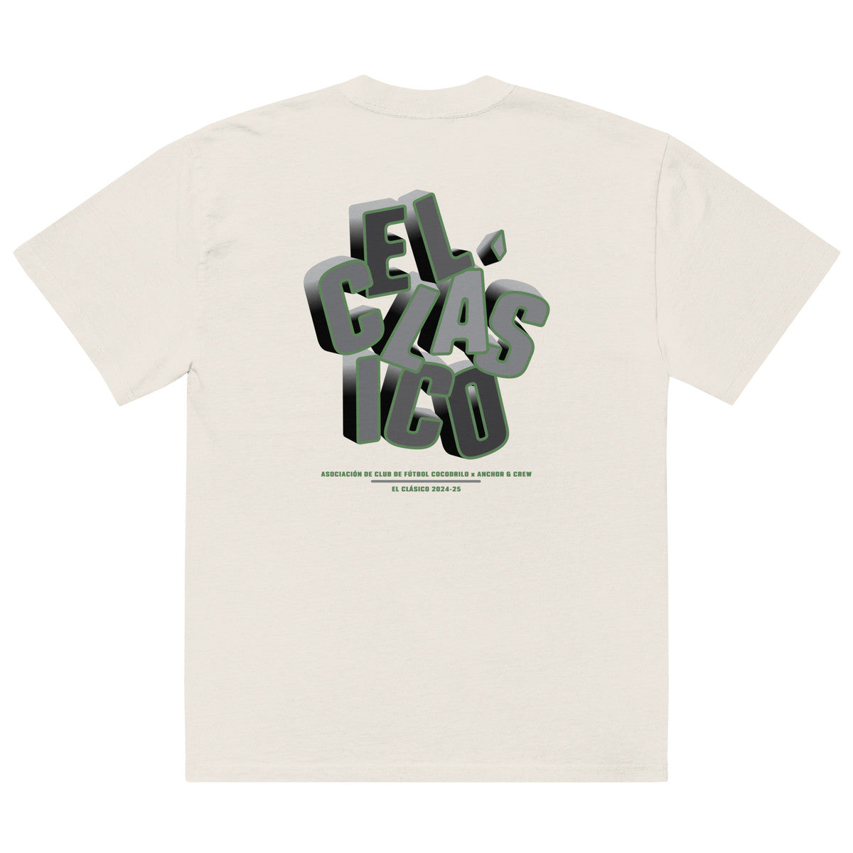 ANCHOR & CREW Cocodrilo El Clasico Football Oversized Cotton T-Shirt