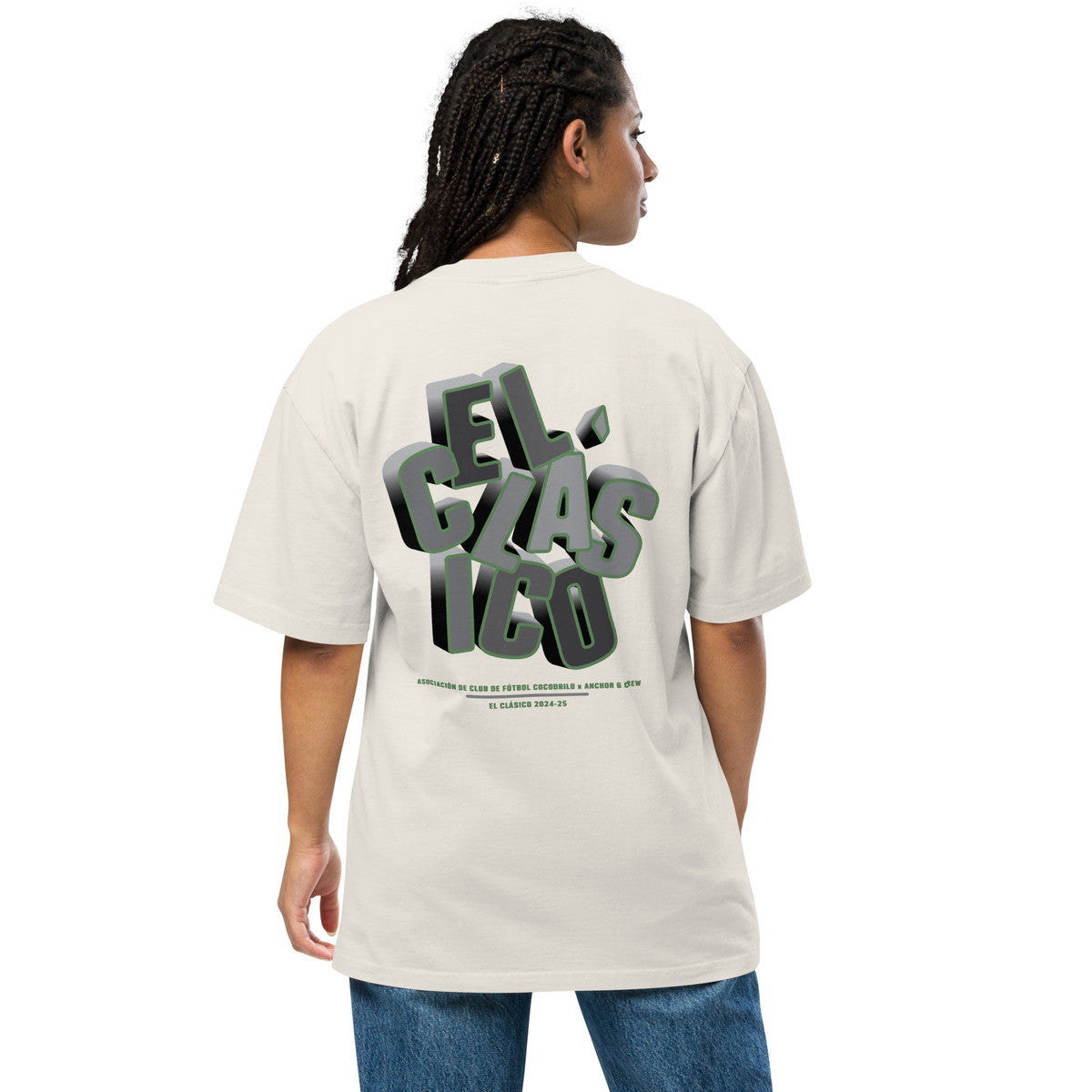 ANCHOR & CREW Cocodrilo El Clasico Football Oversized Cotton T-Shirt