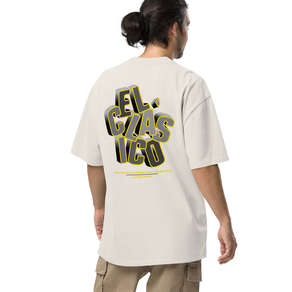 ANCHOR & CREW C. D. Aguila El Clasico Football Oversized Cotton T-Shirt