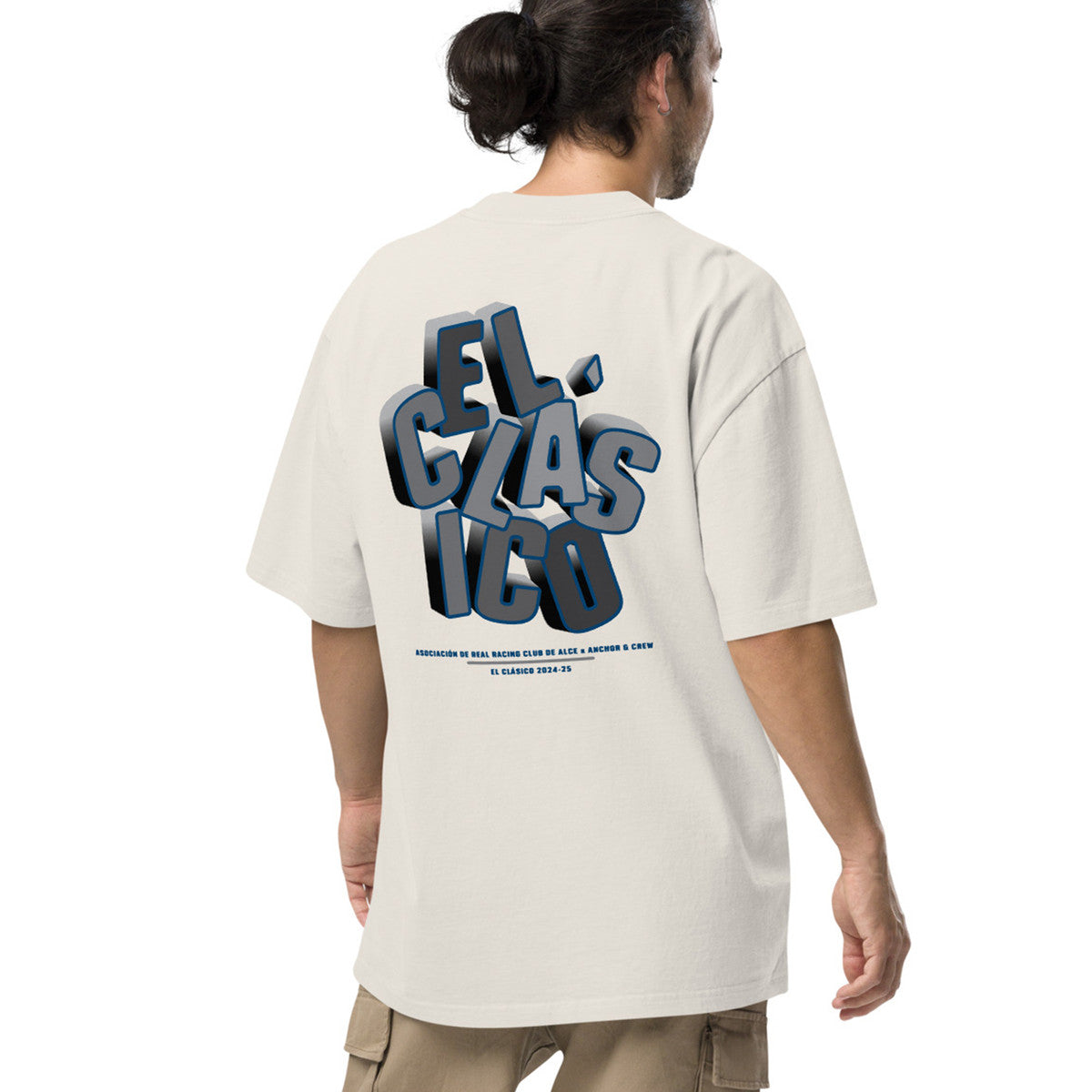 ANCHOR & CREW R. R. C. Alce El Clasico Football Oversized Cotton T-Shirt