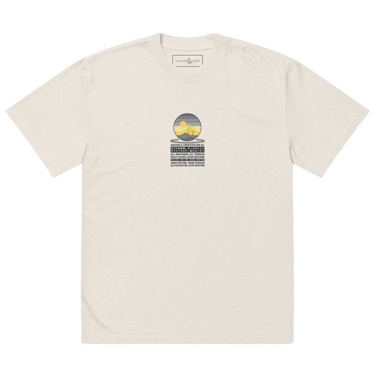 ANCHOR & CREW Desert Explore Co. Oversized Cotton T-Shirt 