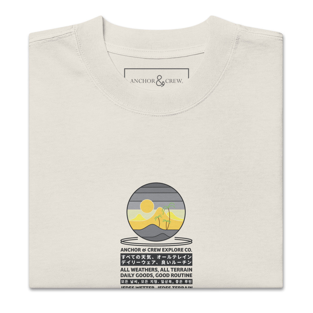 ANCHOR & CREW Desert Explore Co. Oversized Cotton T-Shirt 