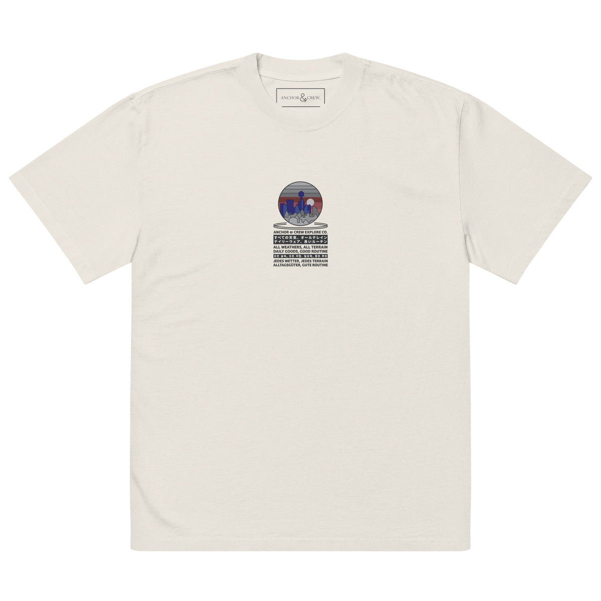 ANCHOR & CREW City Drive Explore Co. Oversized Cotton T-Shirt