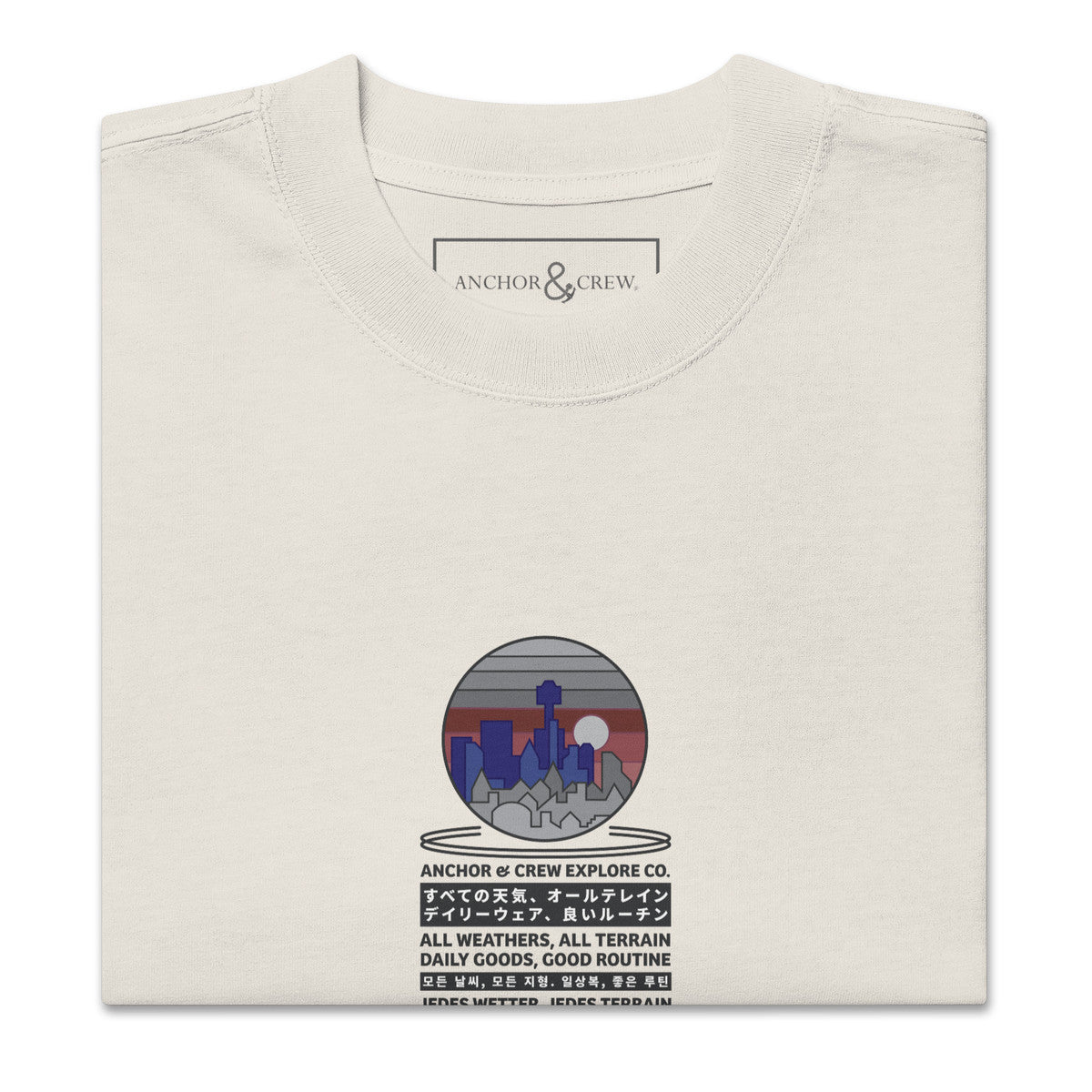 ANCHOR & CREW City Drive Explore Co. Oversized Cotton T-Shirt