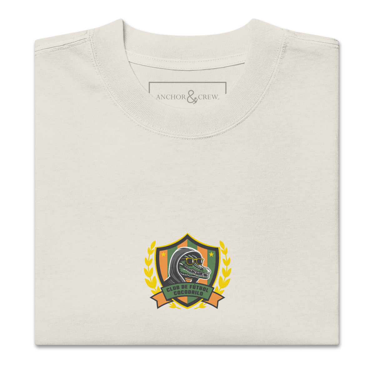 ANCHOR & CREW Cocodrilo El Clasico Football Oversized Cotton T-Shirt