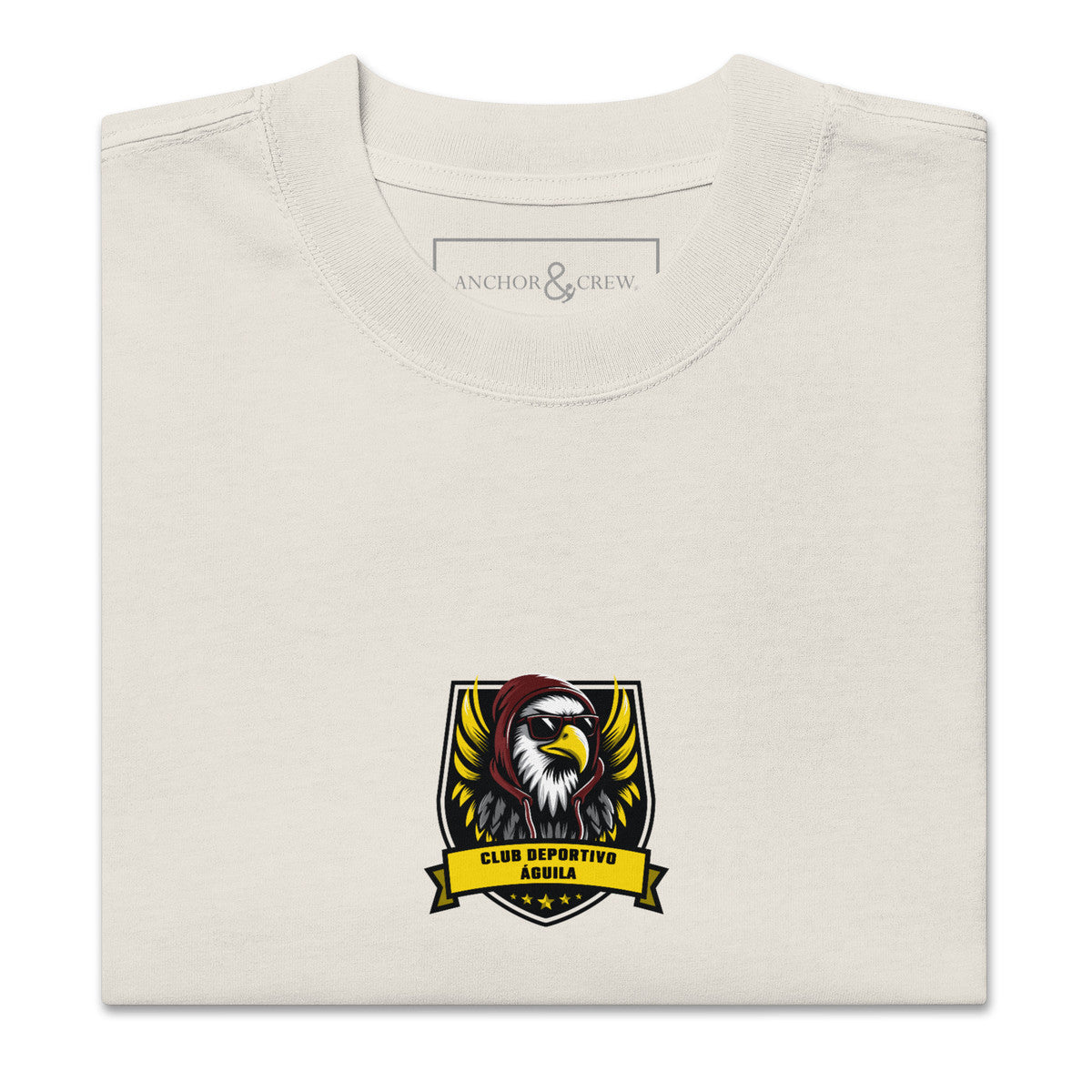 ANCHOR & CREW C. D. Aguila El Clasico Football Oversized Cotton T-Shirt
